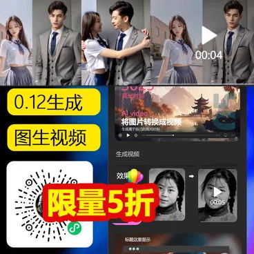 AI图片转视频，老照片转视频